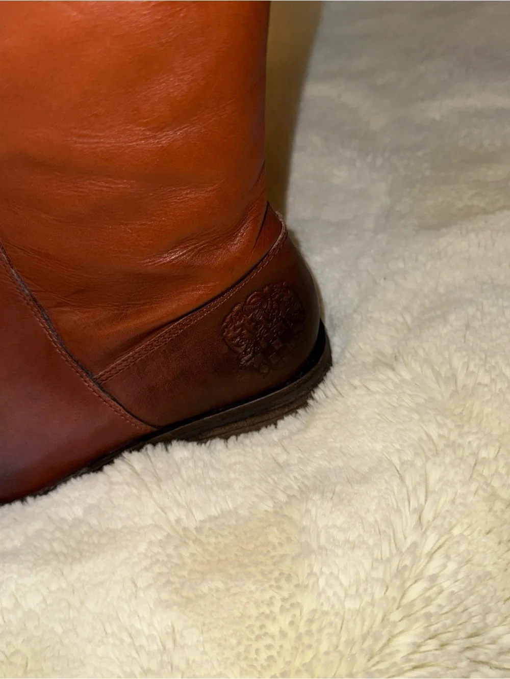 Vince Camuto Cognac Brown Over-the-Knee Riding Boots
